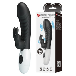 PRETTY LOVE - NAUGHTY BUNNY 30-FUNKTIONEN-HASENVIBRATOR SCHWARZ – Produktansicht 2