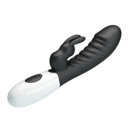 PRETTY LOVE - NAUGHTY BUNNY 30-FUNKTIONEN-HASENVIBRATOR SCHWARZ – Produktansicht 3