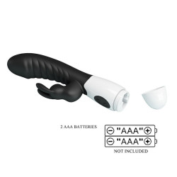 PRETTY LOVE - NAUGHTY BUNNY 30-FUNKTIONEN-HASENVIBRATOR SCHWARZ – Produktansicht 10