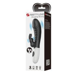 PRETTY LOVE - NAUGHTY BUNNY 30-FUNKTIONEN-HASENVIBRATOR SCHWARZ – Produktansicht 11