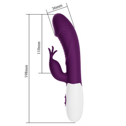 PRETTY LOVE - ROGUE MUSE 30-FUNKTIONEN-HASENVIBRATOR LILA – Produktansicht 5