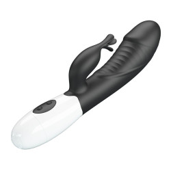 PRETTY LOVE - RASMUSSEN 30-FUNKTIONEN-HASE-VIBRATOR SCHWARZ – Produktansicht 3