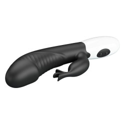 PRETTY LOVE - RASMUSSEN 30-FUNKTIONEN-HASE-VIBRATOR SCHWARZ – Produktansicht 4