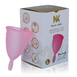 NINA KIKÍ - MENSTRUAL CUP ROSA - GRÖSSE L – Produktansicht 4