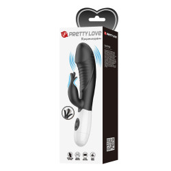 PRETTY LOVE - RASMUSSEN 30-FUNKTIONEN-HASE-VIBRATOR SCHWARZ – Produktansicht 11