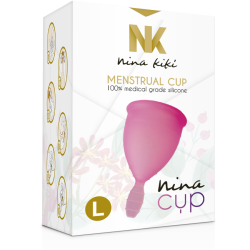 NINA KIKÍ - MENSTRUAL CUP ROSA - GRÖSSE L – Produktansicht 7