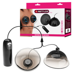 PRETTY LOVE - ROTIERENDER BRUSTWARZEN-SAUGSTIMULATOR SCHWARZ – Produktansicht 2