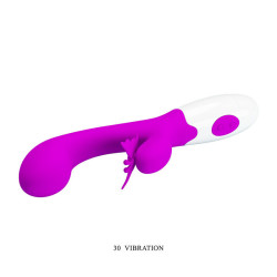 PRETTY LOVE - BUTTERFLY KISS 30-FUNKTIONEN-HASENVIBRATOR LILA – Produktansicht 6