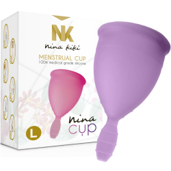NINA KIKÍ - MENSTRUAL CUP LILA - GRÖSSE L – Produktansicht 4