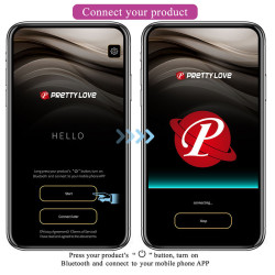 PRETTY LOVE - KLAY STOSS-EI-VIBRATOR, APP-STEUERUNG, LILA – Produktansicht 9