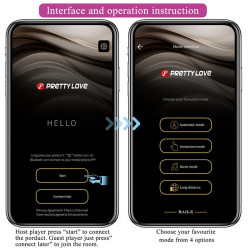 PRETTY LOVE - KLAY STOSS-EI-VIBRATOR, APP-STEUERUNG, LILA – Produktansicht 10
