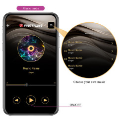 PRETTY LOVE - KLAY STOSS-EI-VIBRATOR, APP-STEUERUNG, LILA – Produktansicht 14
