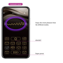 PRETTY LOVE - KLAY STOSS-EI-VIBRATOR, APP-STEUERUNG, LILA – Produktansicht 16