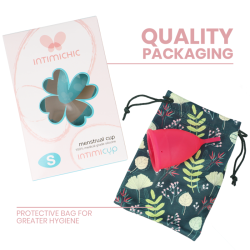 INTIMICHIC - MENSTRUAL CUP MEDIZINISCHES SILIKON - GRÖSSE S – Produktansicht 2