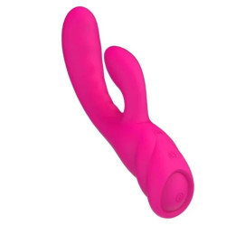 NALONE - PURE X2MAGIC STICK RABBIT VIBRATOR ROSA – Produktansicht 2