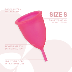 INTIMICHIC - MENSTRUAL CUP MEDIZINISCHES SILIKON - GRÖSSE S – Produktansicht 3