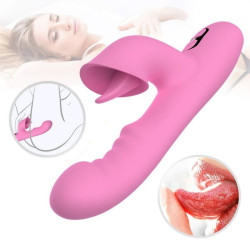 NALONE - T-MAY MAGIC STICK RABBIT VIBRATOR - ROSA – Produktansicht 2