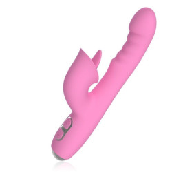 NALONE - T-MAY MAGIC STICK RABBIT VIBRATOR - ROSA – Produktansicht 5