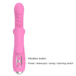NALONE - T-MAY MAGIC STICK RABBIT VIBRATOR - ROSA – Produktansicht 7