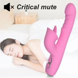 NALONE - T-MAY MAGIC STICK RABBIT VIBRATOR - ROSA – Produktansicht 12