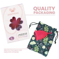 INTIMICHIC - MENSTRUAL CUP MEDIZINISCHES SILIKON - GRÖSSE L – Produktansicht 2