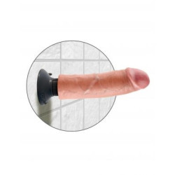 KING COCK - VIBRATORDILDO 20.32 CM NATÜRLICH – Produktansicht 6