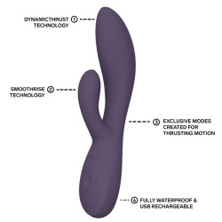 LELO - INA THRUST RABBIT STOSSVIBRATOR LILA – Produktansicht 6