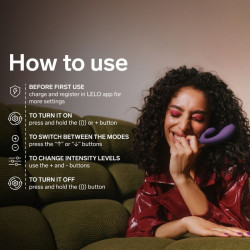 LELO - INA THRUST RABBIT STOSSVIBRATOR LILA – Produktansicht 7