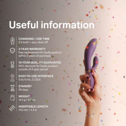 LELO - INA THRUST RABBIT STOSSVIBRATOR LILA – Produktansicht 9