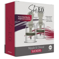 SHE.E.O - SAUGNAPF FÜR BRUSTWARZEN UND KLITORIS S/M – Produktansicht 5