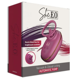 SHE.E.O - AUTOMATISCHE KLITORASSTIMULATIONSPUMPE MIT LECKEFFEKT (LILA) – Produktansicht 6
