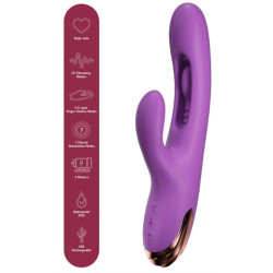 SHE.E.O - HASEN-G-PUNKT-VIBRATOR MIT DIGITALER BEWEGUNG, LILA – Produktansicht 2