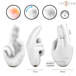 INTENSE - JIMMY HANDGEFORMTER MULTIFUNKTIONSSTIMULATOR MIT VIBRATION UND WÄRME – Produktansicht 3