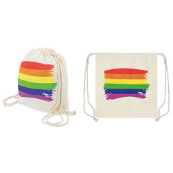 PRIDE - BAUMWOLL-RUCKSACK MIT LGBT-FLAGGE – Produktansicht 3