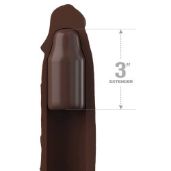 FANTASY X- TENSIONS - PIPEDREAMS VERLÄNGERUNG MIT RIEMEN 17,78 CM BRAUN – Produktansicht 2
