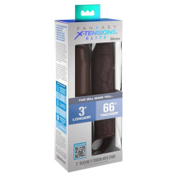 FANTASY X- TENSIONS - PIPEDREAMS VERLÄNGERUNG MIT RIEMEN 17,78 CM BRAUN – Produktansicht 3