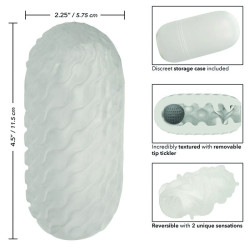 CALEXOTICS - BOUNDLESS REVERSIBLE SQUISHY BALL STROKE GELB – Produktansicht 13