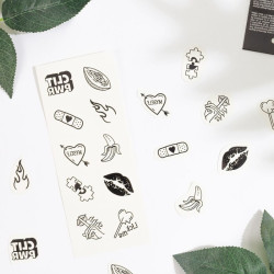 SECRET PLAY - SET MIT 10 TEMPORREN TATTOOS AUS DER CANDY COLLECTION – Produktansicht 2
