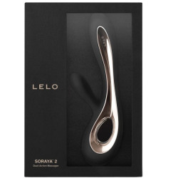 LELO - SORAYA 2 SCHWARZER KANINCHENVIBRATOR – Produktansicht 3