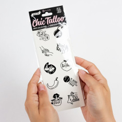 SECRET PLAY - SET MIT 10 TEMPORREN TATTOOS AUS DER SPICY COLLECTION – Produktansicht 4