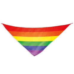 PRIDE - REGENBOGENFLAGGE DREIECKIGER BAUMWOLLSCHAL