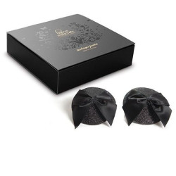 BIJOUX - BURLESQUE GLNZENDE NIPPELABDECKUNGEN MIT SCHLEIFE – Produktansicht 5