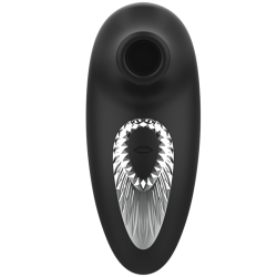 BLACK&SILVER - DRAKE DELUXE SUCKING VIBE WIEDERAUFLADBARES SILIKON SCHWARZ – Produktansicht 2