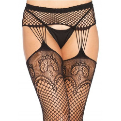 LEG AVENUE - NETZSTRÜMPFE MIT GARTERLINIEN – Produktansicht 2