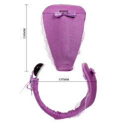 BAILE - TANGA MIT VIBRATOR MIT FLIEDER FERNBEDIENUNG – Produktansicht 5