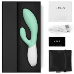 LELO - INA 3 GREEN RABBIT VIBRATOR LUXUS-ALGEN – Produktansicht 4