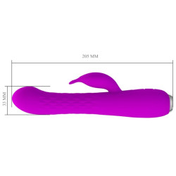 PRETTY LOVE - MOLLY VIBRATOR MIT WIEDERAUFLADBARER ROTATION – Produktansicht 3