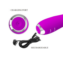 PRETTY LOVE - MOLLY VIBRATOR MIT WIEDERAUFLADBARER ROTATION – Produktansicht 4