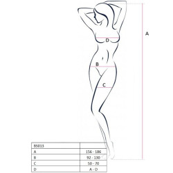 PASSION - WOMAN BS013 ROTER BODYSTOCKING, EINE GRÖSSE – Produktansicht 2