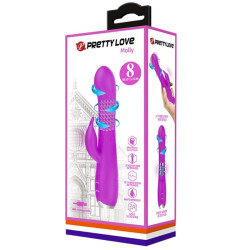 PRETTY LOVE - MOLLY VIBRATOR MIT WIEDERAUFLADBARER ROTATION – Produktansicht 7